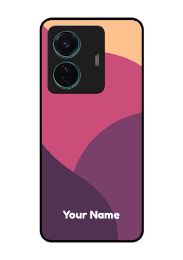 Vivo T1 Pro 5G Custom Glass Phone Case - Mixed Multi-colour abstract art Design