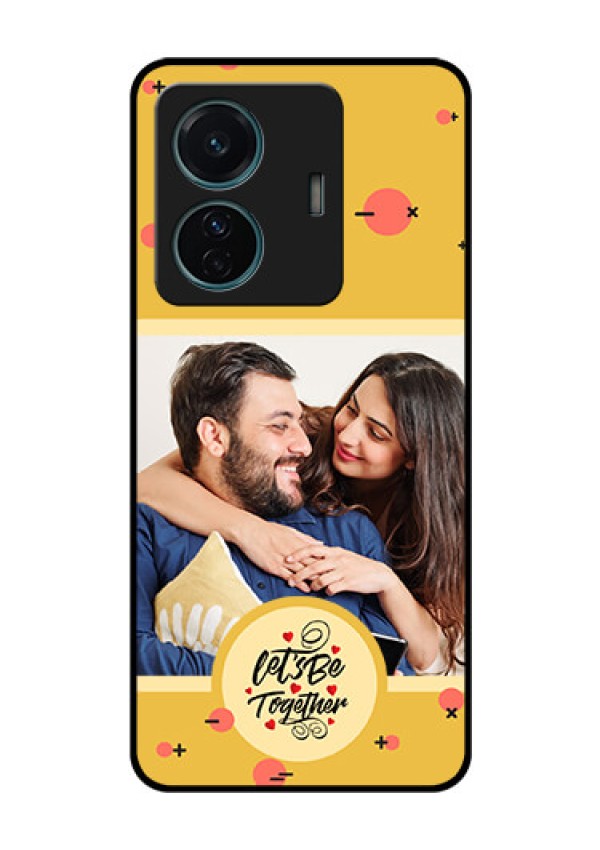 Vivo T1 Pro 5G Photo Printing on Glass Case - Lets be Together Design