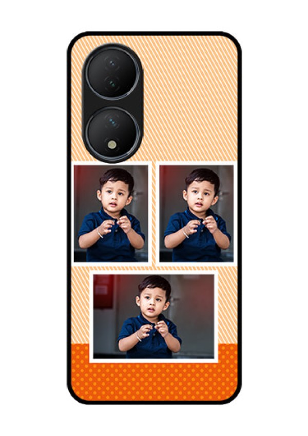 Vivo T2 5G Photo Printing on Glass Case - Bulk Photos Upload Design