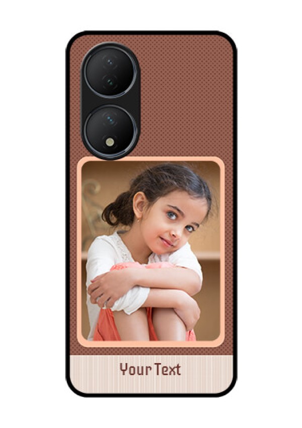 Vivo T2 5G Custom Glass Phone Case - Simple Pic Upload Design