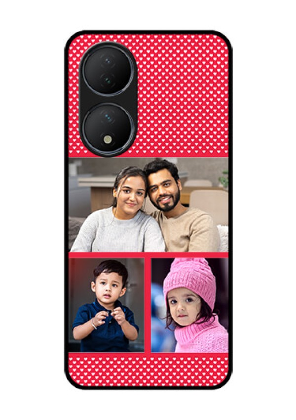 Vivo T2 5G Personalized Glass Phone Case - Bulk Pic Upload Design