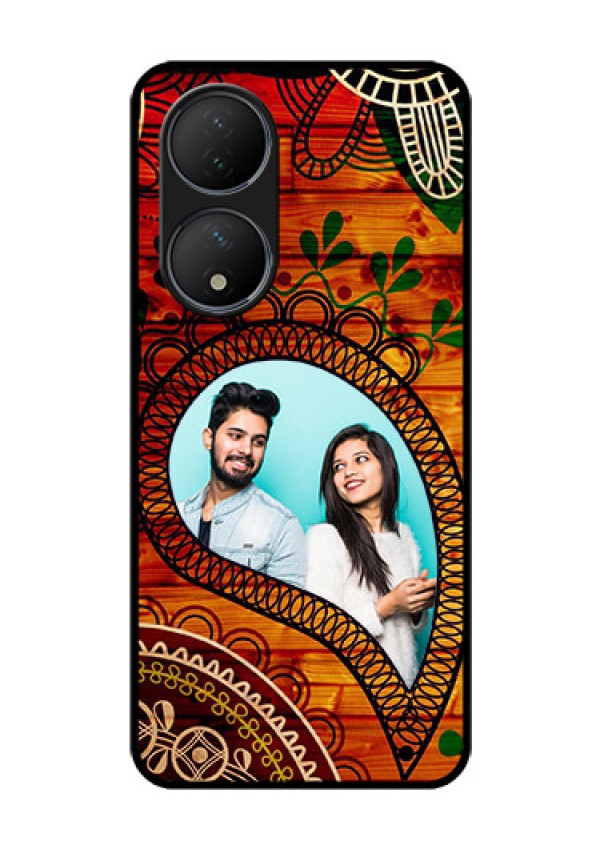 Vivo T2 5G Personalized Glass Phone Case - Abstract Colorful Design