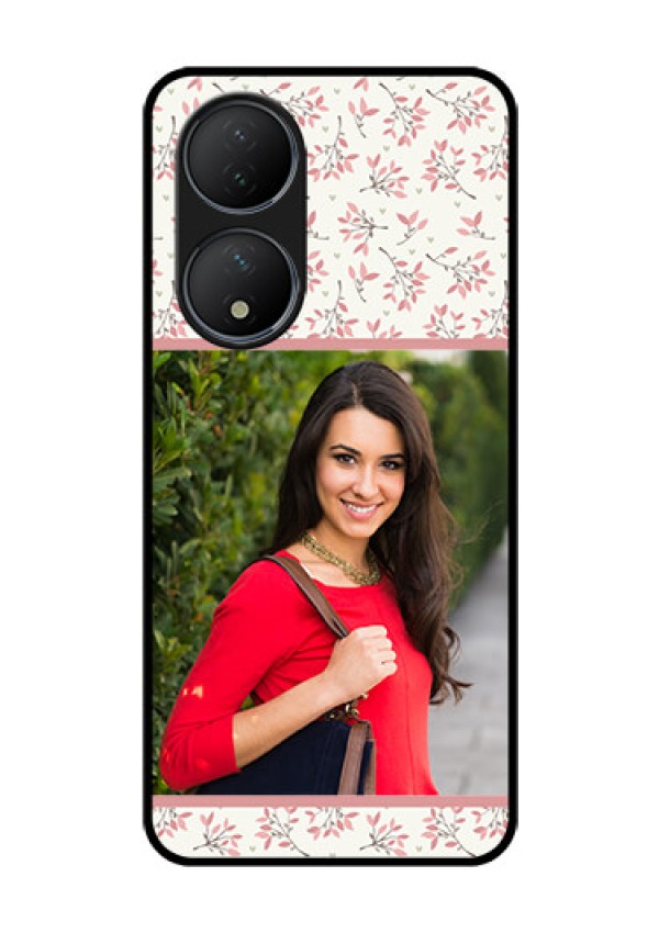Vivo T2 5G Custom Glass Phone Case - Premium Floral Design