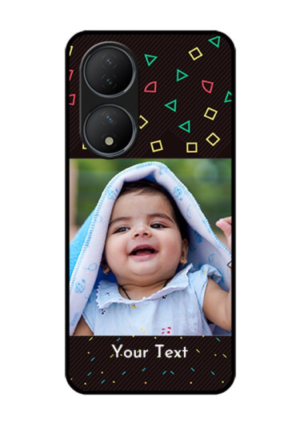 Vivo T2 5G Custom Glass Phone Case - with confetti birthday design