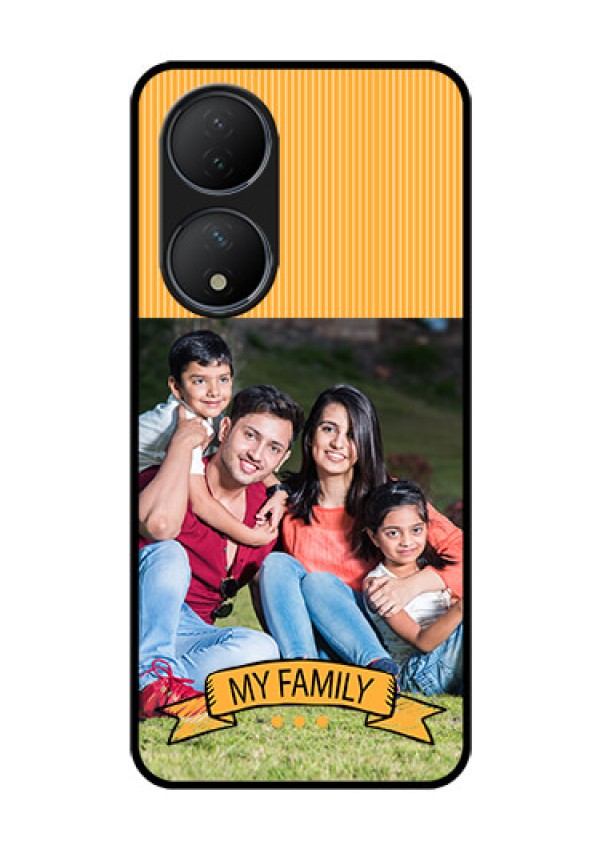 Vivo T2 5G Custom Glass Phone Case - My Family Design