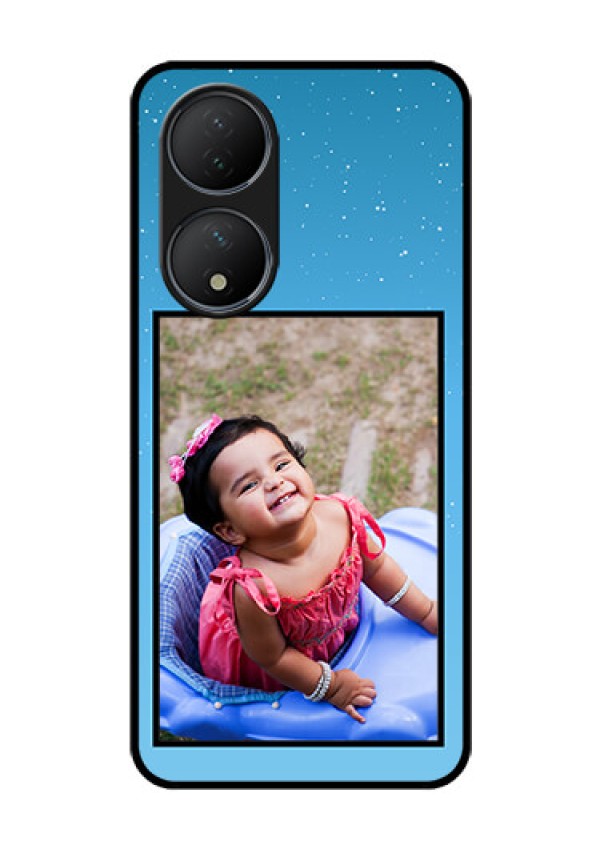 Vivo T2 5G Custom Glass Mobile Case - Wave Pattern Colorful Design