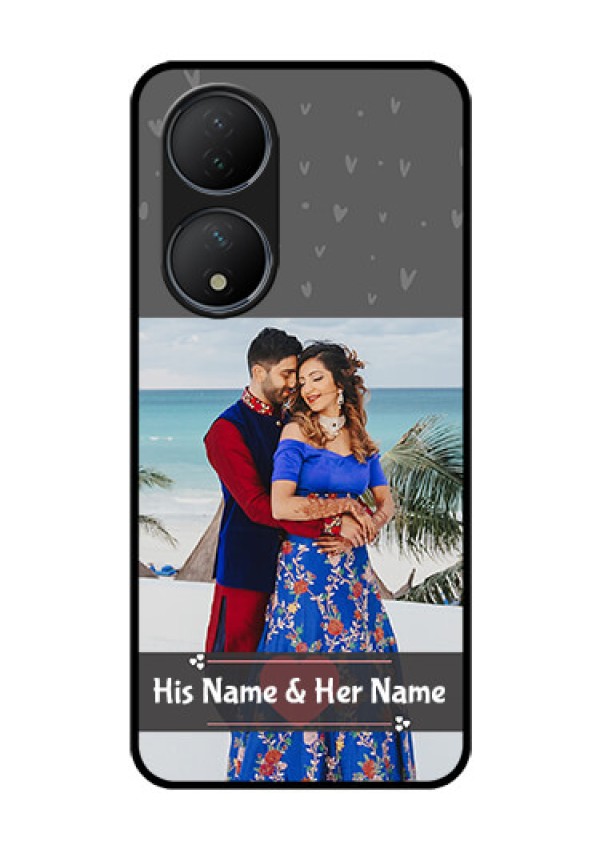 Vivo T2 5G Custom Glass Mobile Case - Buy Love Design with Photo Online