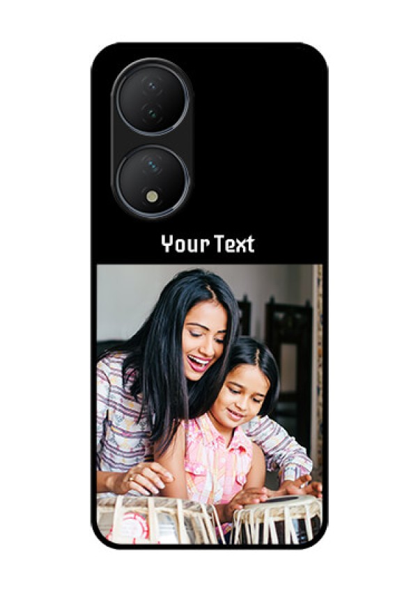 Vivo T2 5G Photo with Name on Glass Phone Case