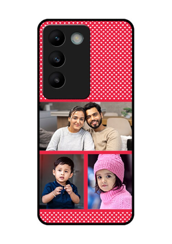 Vivo T3 5G Custom Glass Phone CaseBulk Photo Upload Design