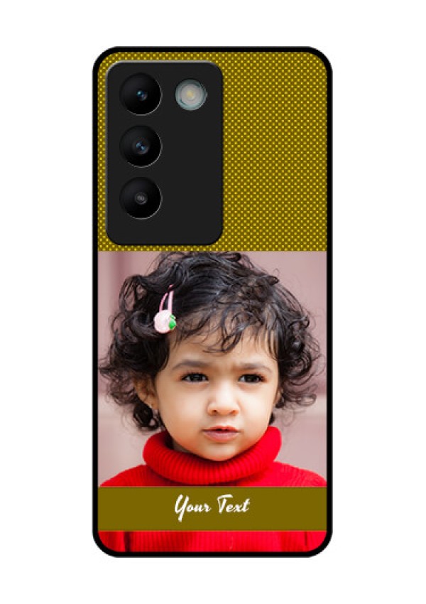 Vivo T3 5G Custom Glass Phone CaseSimple Green Color Design