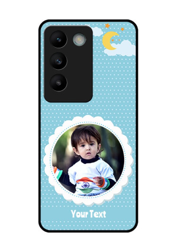 Vivo T3 5G Custom Glass Phone CaseViolet Pattern Design