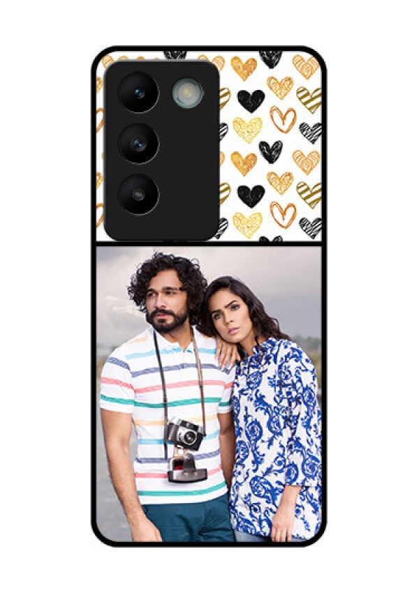 Vivo T3 5G Custom Glass Phone CaseLove Symbol Design