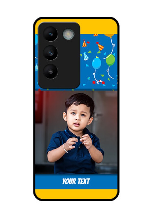 Vivo T3 5G Custom Glass Phone CaseBirthday Wishes Design