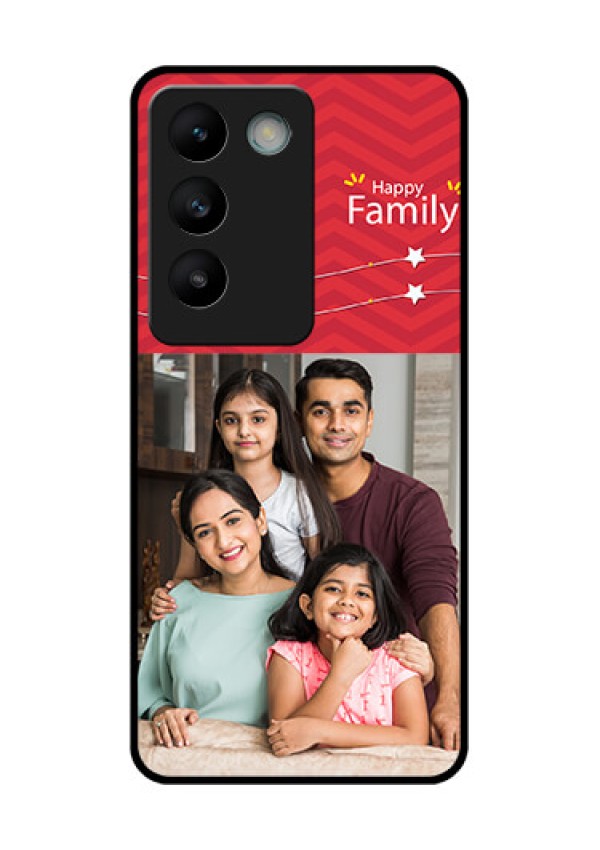 Vivo T3 5G Custom Glass Phone CaseHappy Family Design