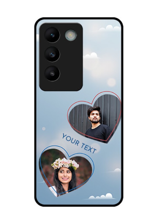 Vivo T3 5G Custom Glass Phone CaseBlue Color Couple Design