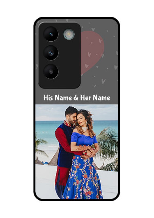 Vivo T3 5G Custom Glass Phone CaseBuy Love Design With Photo Online