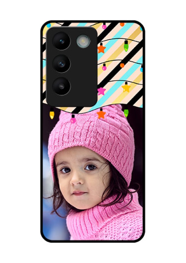 Vivo T3 5G Custom Glass Phone CaseLights Hanging Design