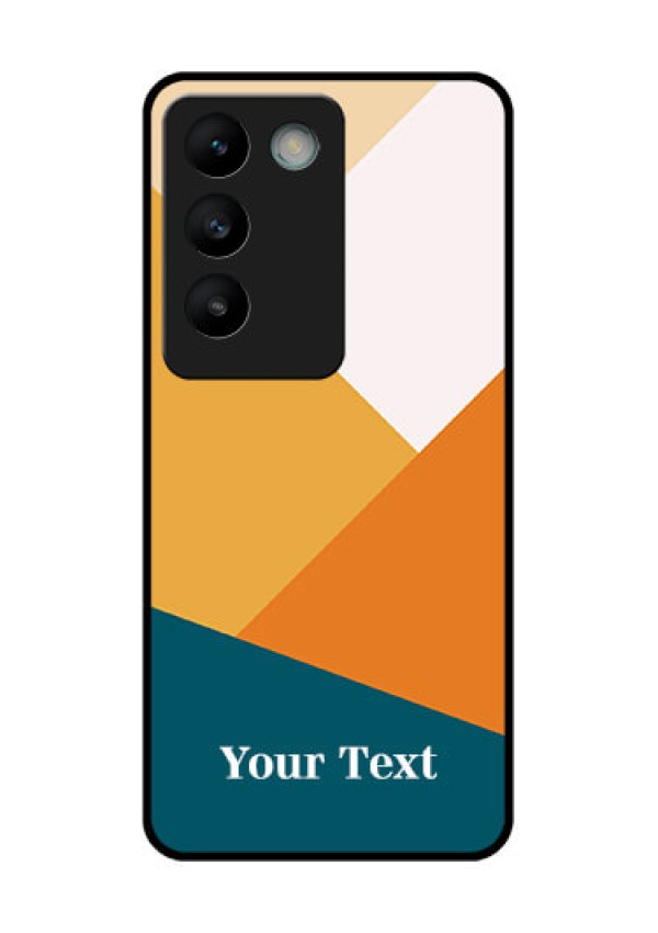 Vivo T3 5G Custom Glass Phone CaseStacked Multi - Colour Design