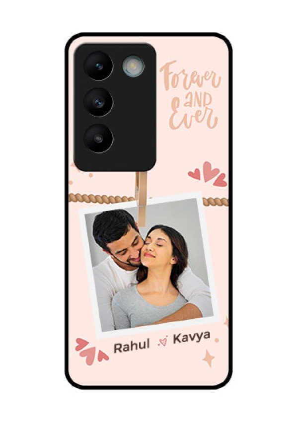 Vivo T3 5G Custom Glass Phone CaseForever And Ever Love Design