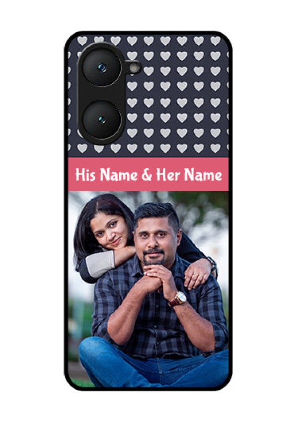 Vivo T3 Lite 5G Custom Glass Phone Case - Love Symbols Design