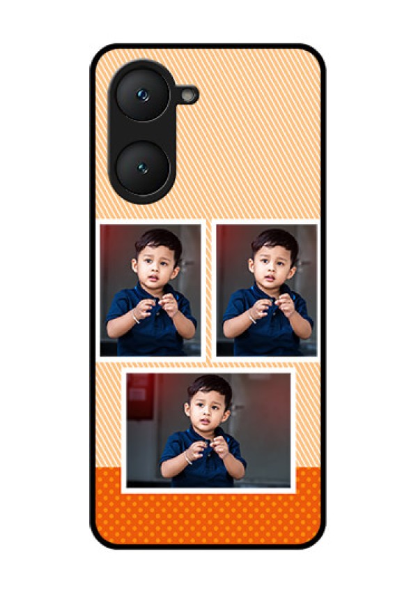 Vivo T3 Lite 5G Custom Glass Phone Case - Bulk Photos Upload Design