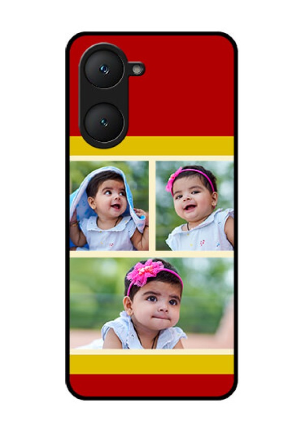 Vivo T3 Lite 5G Custom Glass Phone Case - Multiple Pic Upload Design