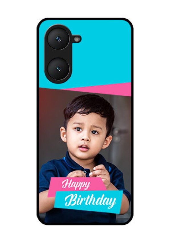 Vivo T3 Lite 5G Custom Glass Phone Case - Image Holder With 2 Color Design