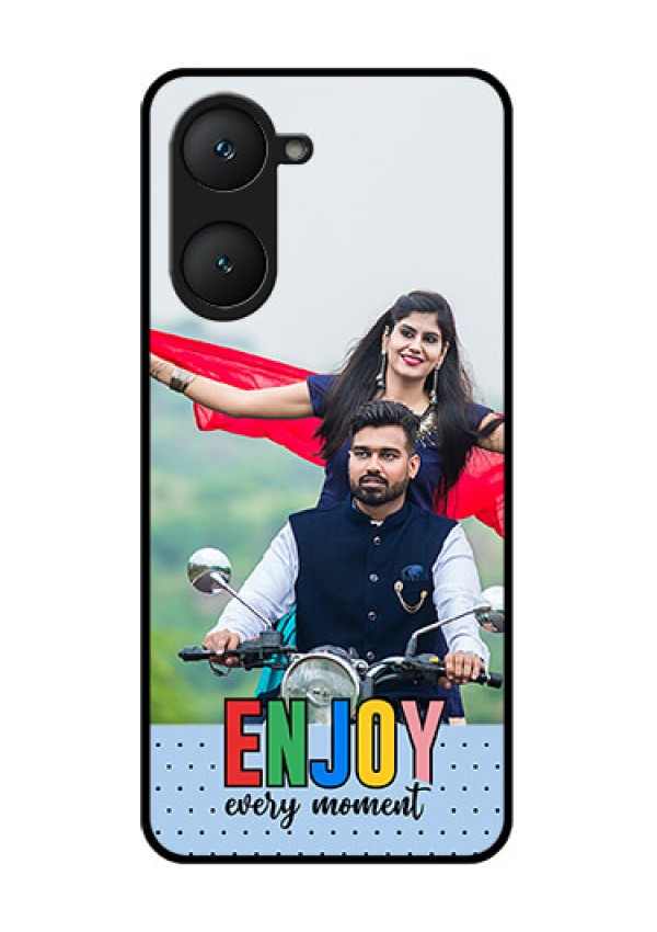 Vivo T3 Lite 5G Custom Glass Phone Case - Enjoy Every Moment Design