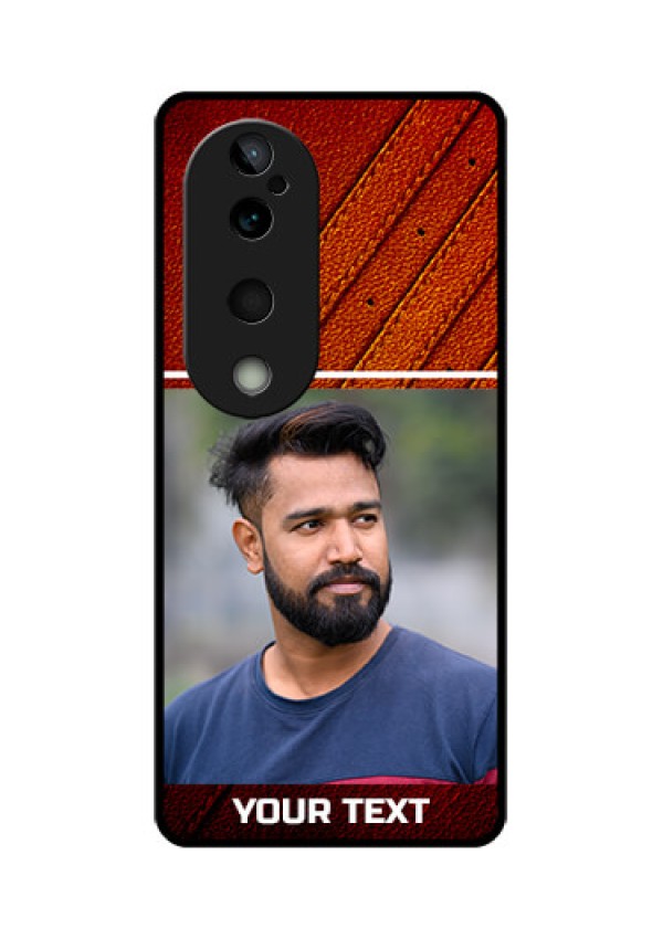 Vivo T3 Ultra Custom Glass Phone CaseLeather Phone Case Design