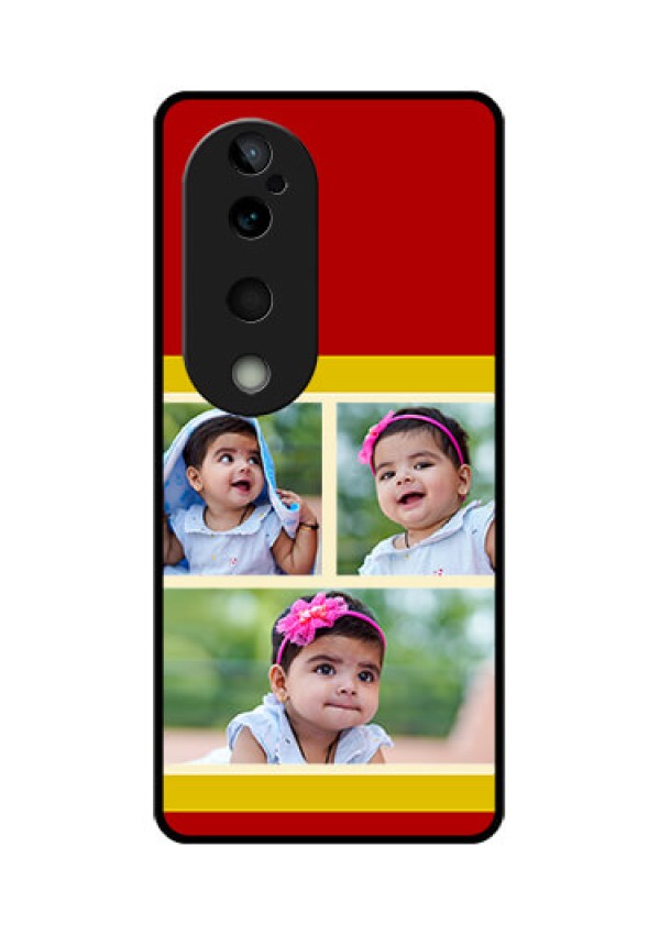 Vivo T3 Ultra Custom Glass Phone CaseMultiple Pic Upload Design