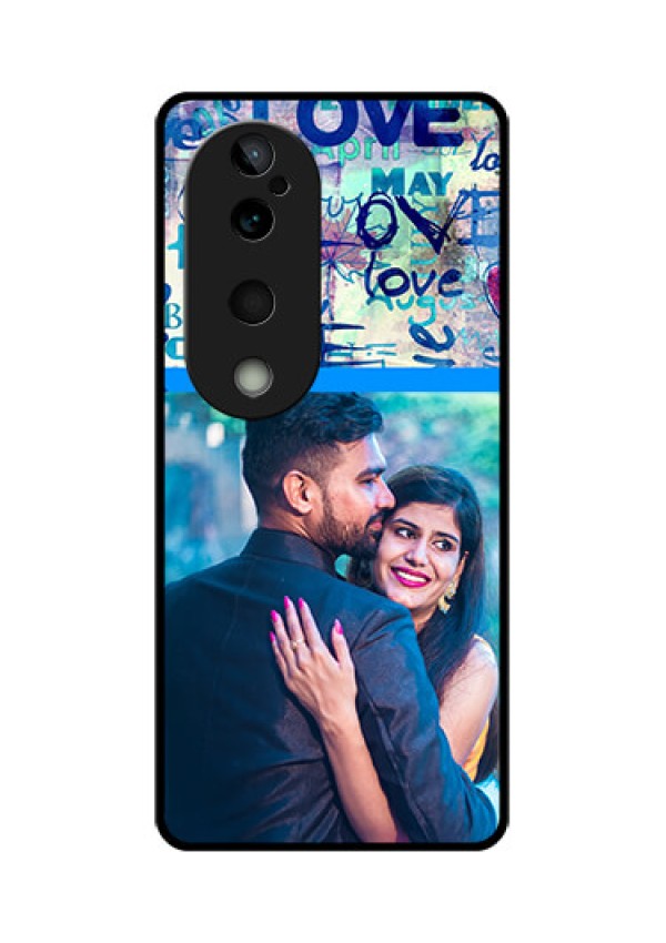 Vivo T3 Ultra Custom Glass Phone CaseColorful Love Design
