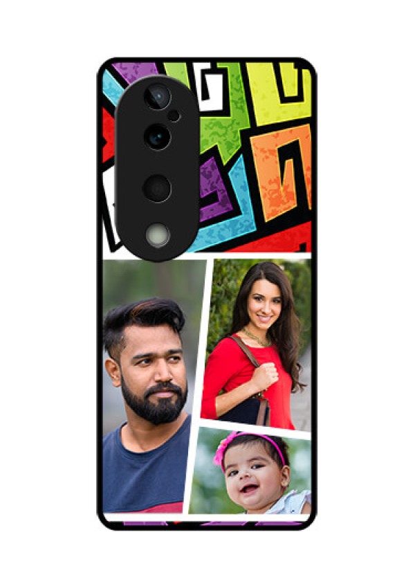 Vivo T3 Ultra Custom Glass Phone CaseGraffiti Pattern Design