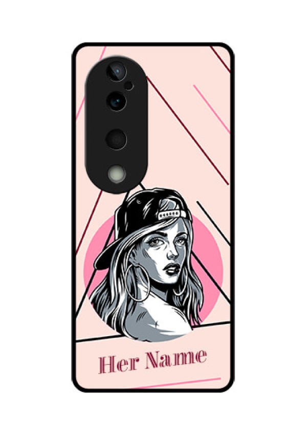 Vivo T3 Ultra Custom Glass Phone CaseRockstar Girl Design