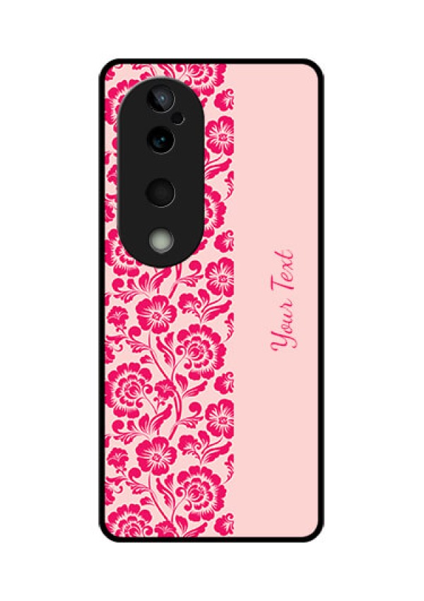Vivo T3 Ultra Custom Glass Phone CaseAttractive Floral Pattern Design