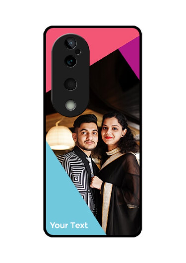 Vivo T3 Ultra Custom Glass Phone CaseStacked Triple Colour Design