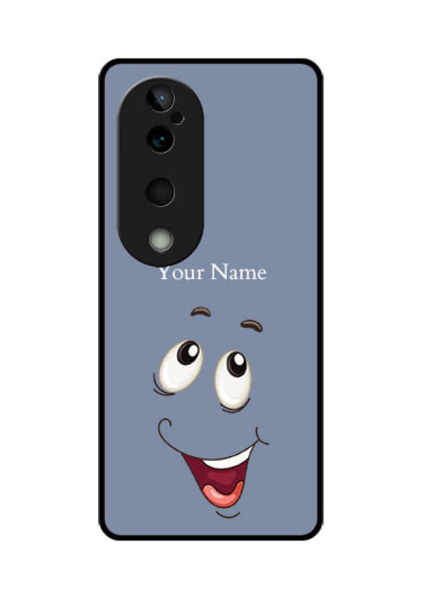 Vivo T3 Ultra Custom Glass Phone CaseLaughing Cartoon Face Design