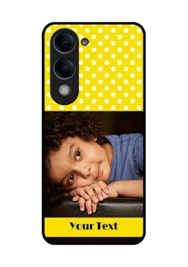Vivo T4 Lite Custom Glass Phone Case - Bright Yellow Case Design