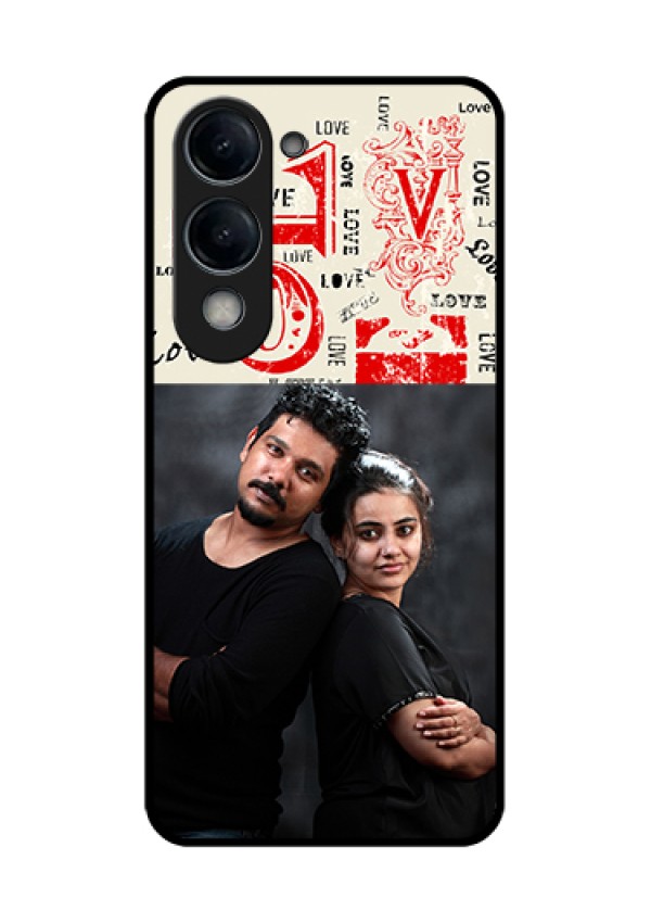 Vivo T4 Lite Custom Glass Phone Case - Trendy Love Design Case
