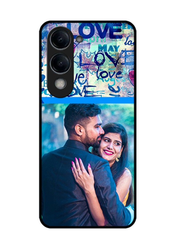 Vivo T4 Lite Custom Glass Phone Case - Colorful Love Design