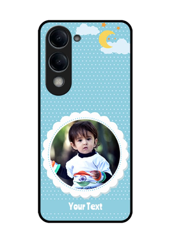 Vivo T4 Lite Custom Glass Phone Case - Violet Pattern Design