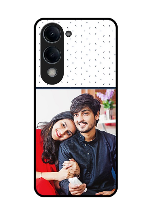 Vivo T4 Lite Custom Glass Phone Case - Premium Dot Design