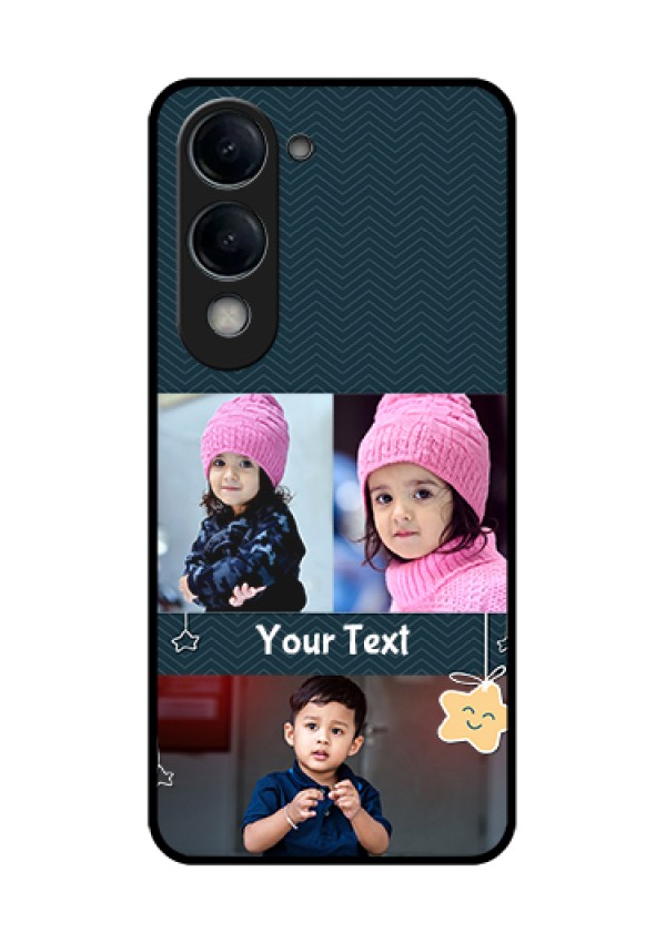 Vivo T4 Lite Custom Glass Phone Case - Hanging Stars Design