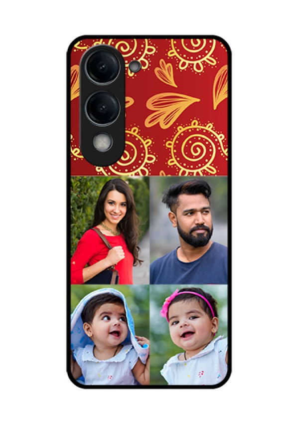 Vivo T4 Lite Custom Glass Phone Case - 4 Image Traditional Design