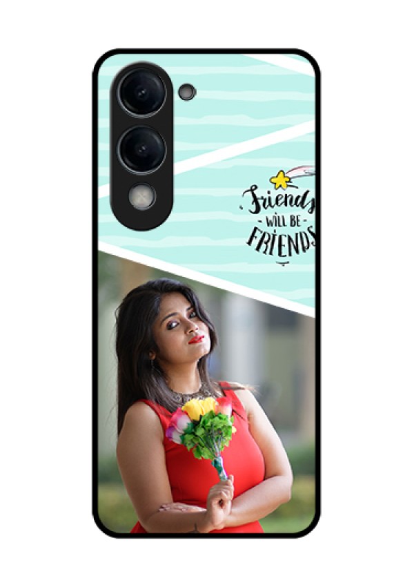 Vivo T4 Lite Custom Glass Phone Case - Friends Picture Icon Design