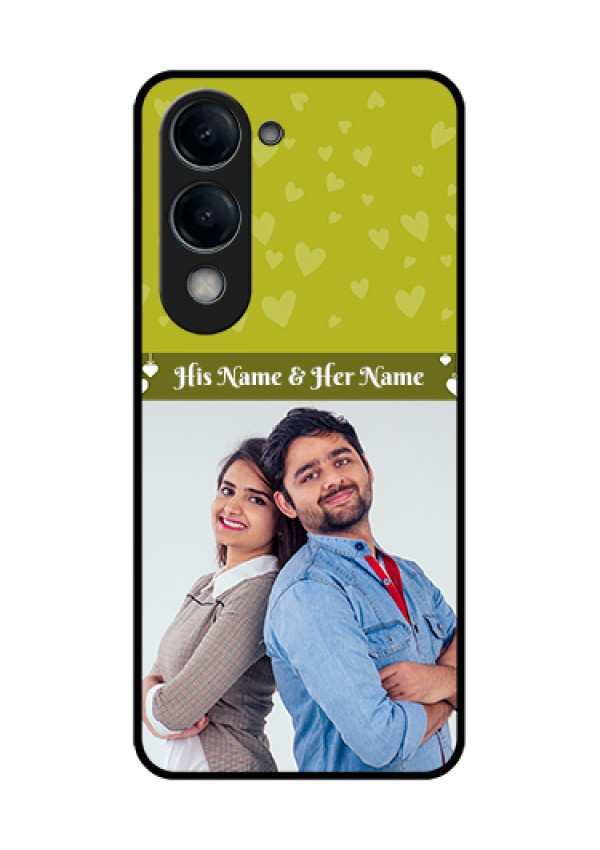 Vivo T4 Lite Custom Glass Phone Case - You & Me Heart Design