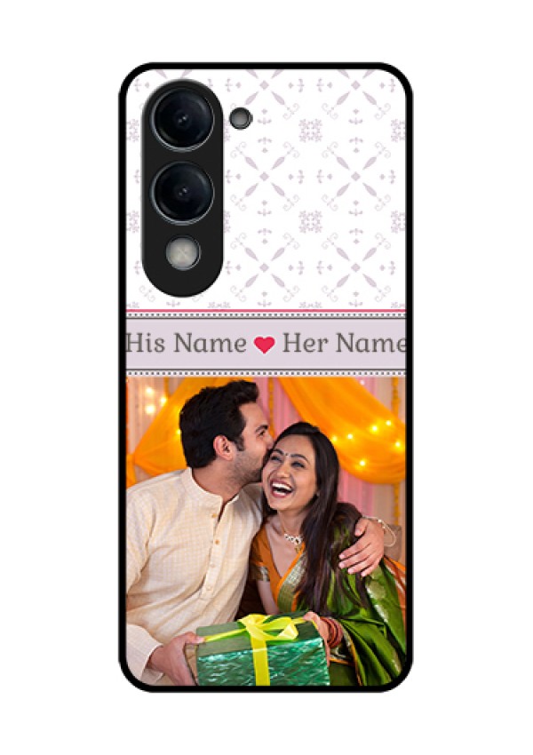 Vivo T4 Lite Custom Glass Phone Case - With Photo And Ethnic Design
