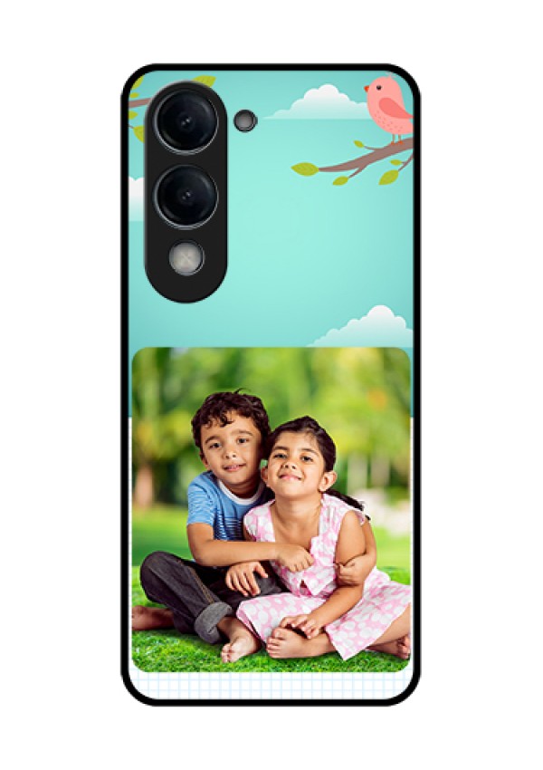 Vivo T4 Lite Custom Glass Phone Case - Doodle Love Design