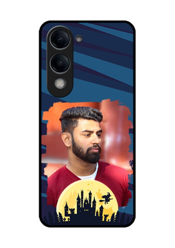 Vivo T4 Lite Custom Glass Phone Case - Halloween Witch Design