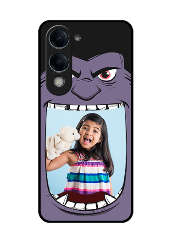 Vivo T4 Lite Custom Glass Phone Case - Angry Monster Design