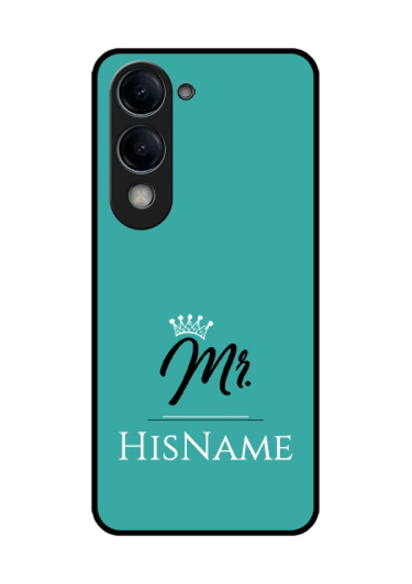 Vivo T4 Lite Custom Glass Phone Case - Mr With Name Design